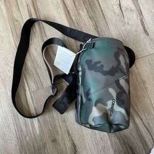 Corkcicle Green Camo Crossbody Bottle Carrier